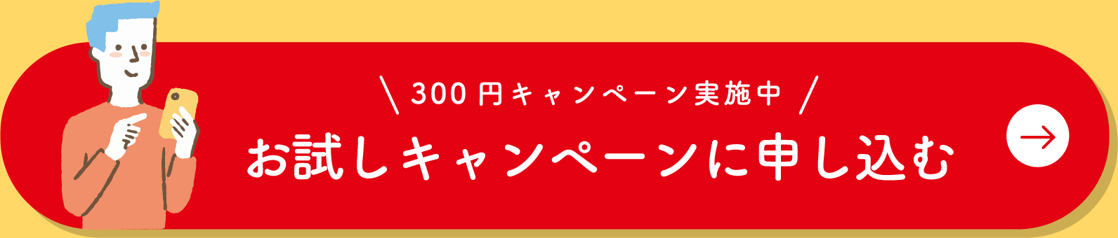 300円キャンペーン実施中 お試しキャンペーンに申し込む